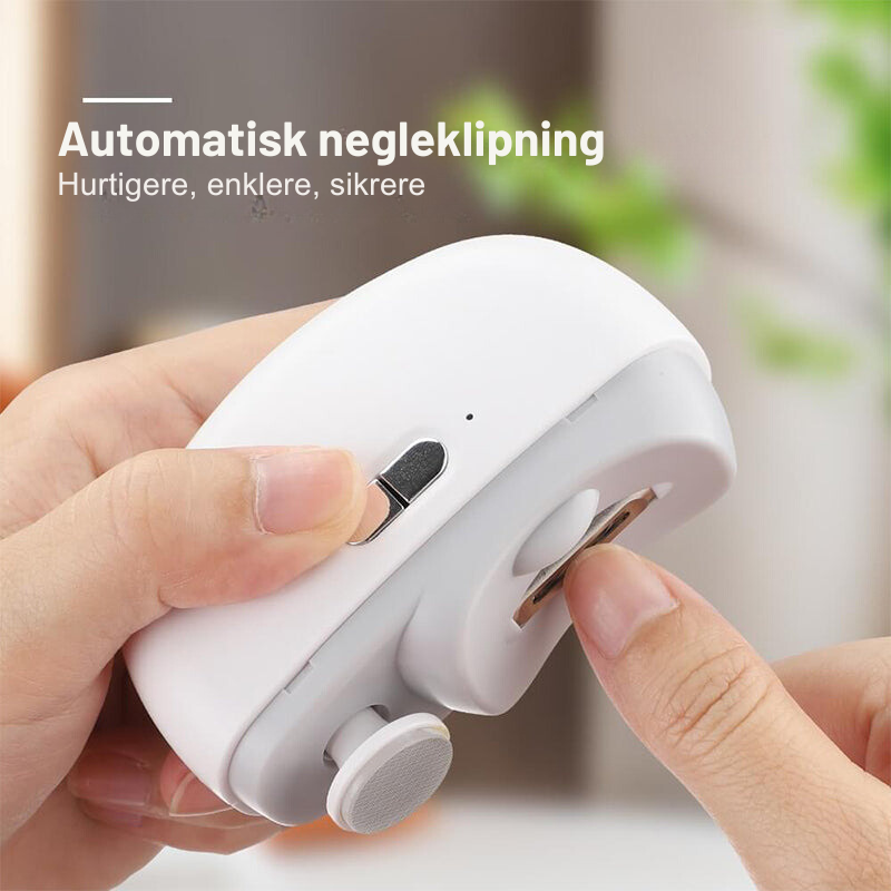 3 i 1 automatisk elektrisk negleklipper med filfunktion