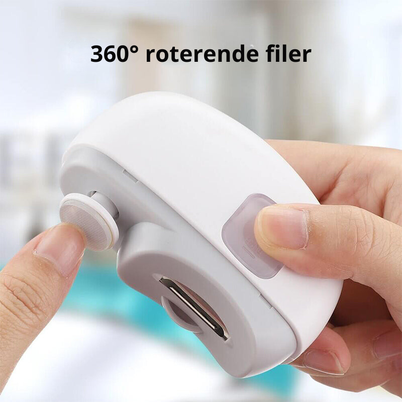 3 i 1 automatisk elektrisk negleklipper med filfunktion