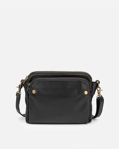 Amelia - Håndlavet crossbody-skuldertaske i vegansk læder