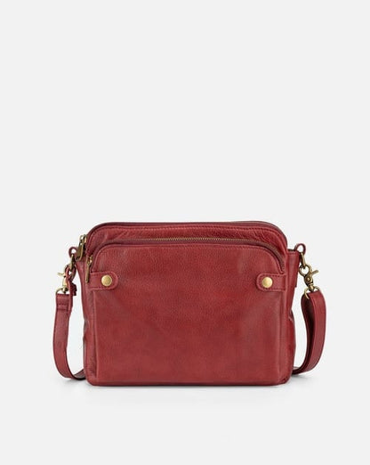 Amelia - Håndlavet crossbody-skuldertaske i vegansk læder