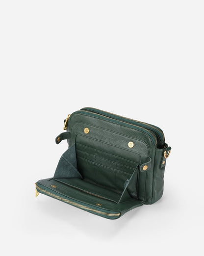 Amelia - Håndlavet crossbody-skuldertaske i vegansk læder