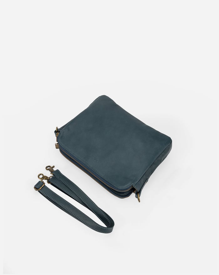 Amelia - Håndlavet crossbody-skuldertaske i vegansk læder