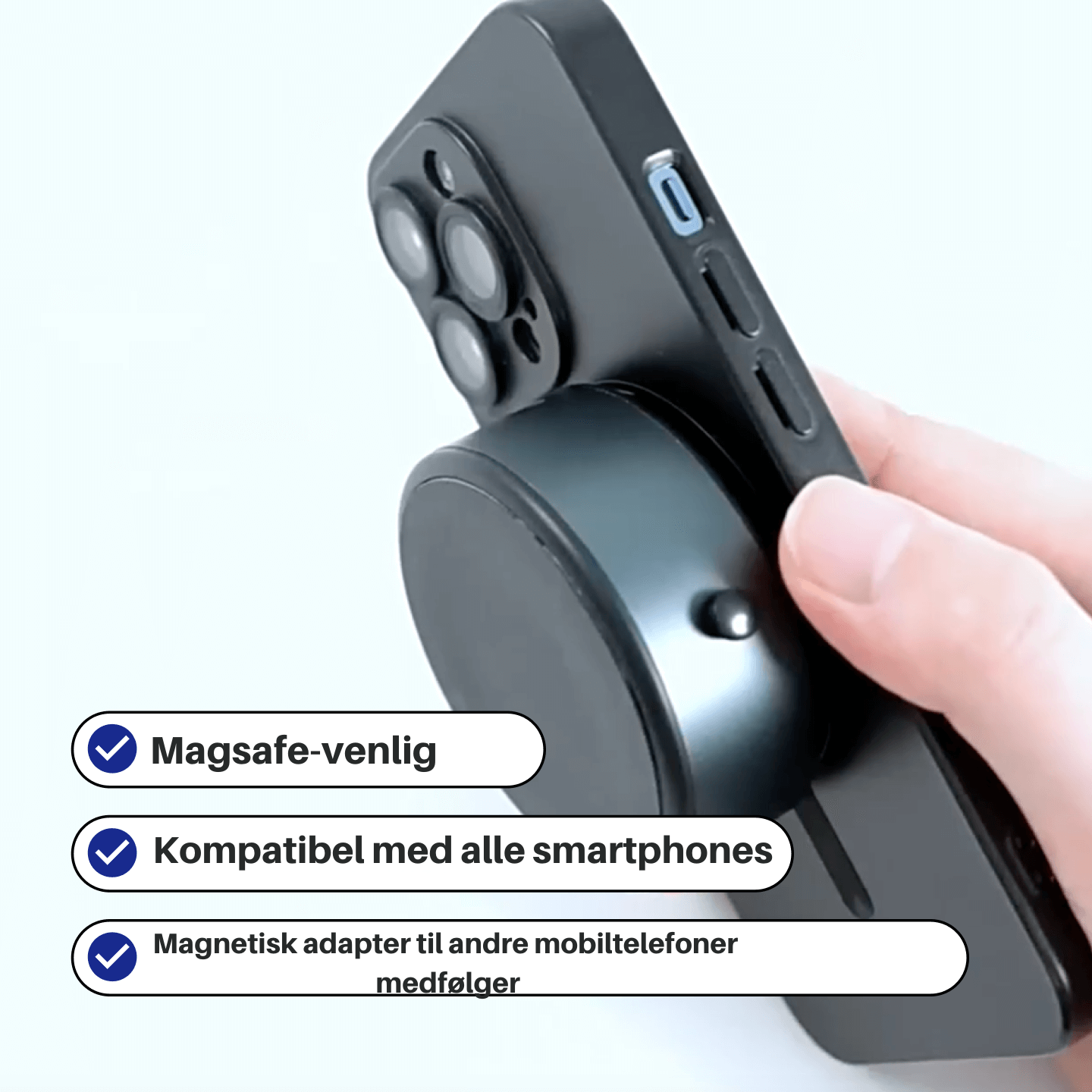 MagGrip -  Fastgør din mobiltelefon til enhver overflade på få sekunder