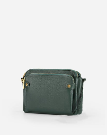 Amelia - Håndlavet crossbody-skuldertaske i vegansk læder