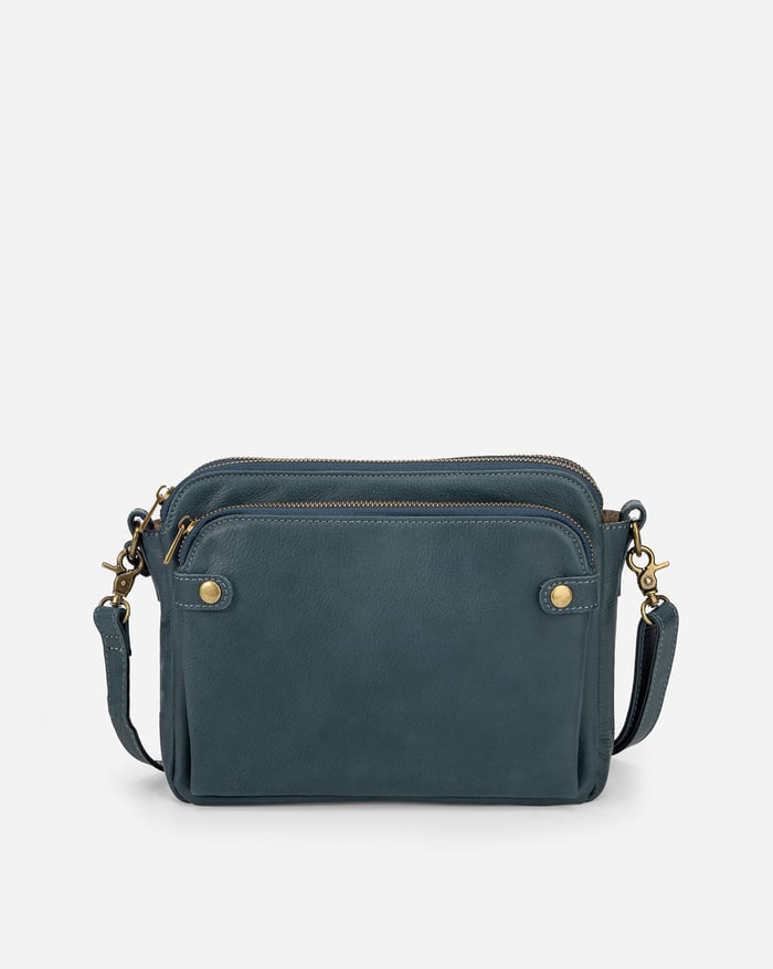 Amelia - Håndlavet crossbody-skuldertaske i vegansk læder