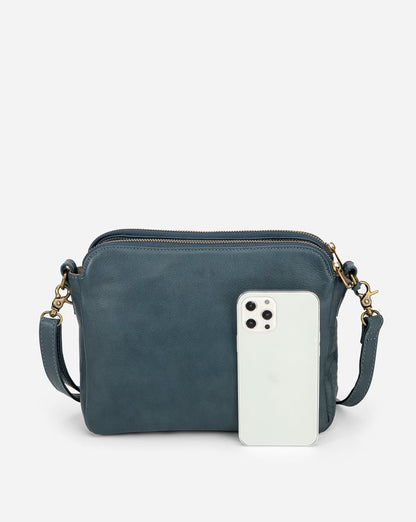 Amelia - Håndlavet crossbody-skuldertaske i vegansk læder